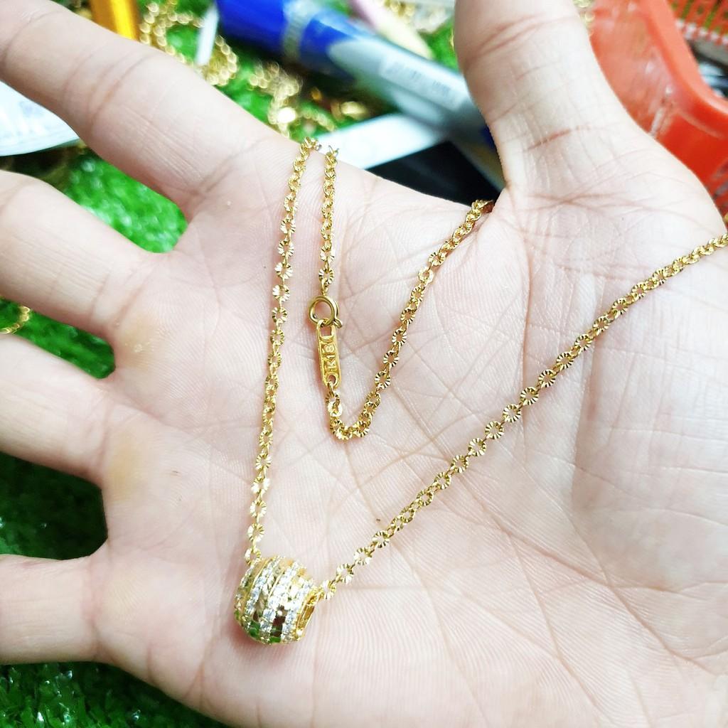 Dây Chuyền Ống Bi Châu Titanium Dây Phay Cao Cấp- Dùng tắm rửa thoải mái không đen