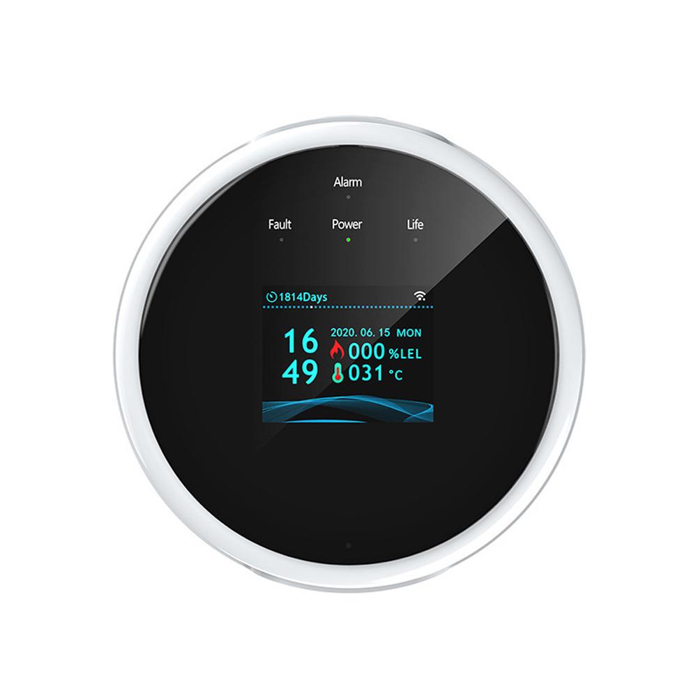 Tuya Wifi Natural Gas-Sensor Household Intelligent Combustible Gas-Alarm Detector Gas-Leakage Sensor Compatible with