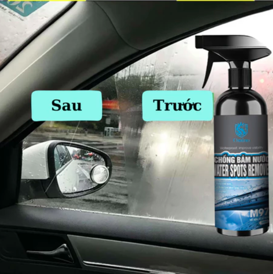Xịt nano chống bám nước M97 OMINO Mr Ô Tô phủ kính xe, gương chiếu hậu, tạo hiệu ứng cánh sen - chống xước và bám bụi.