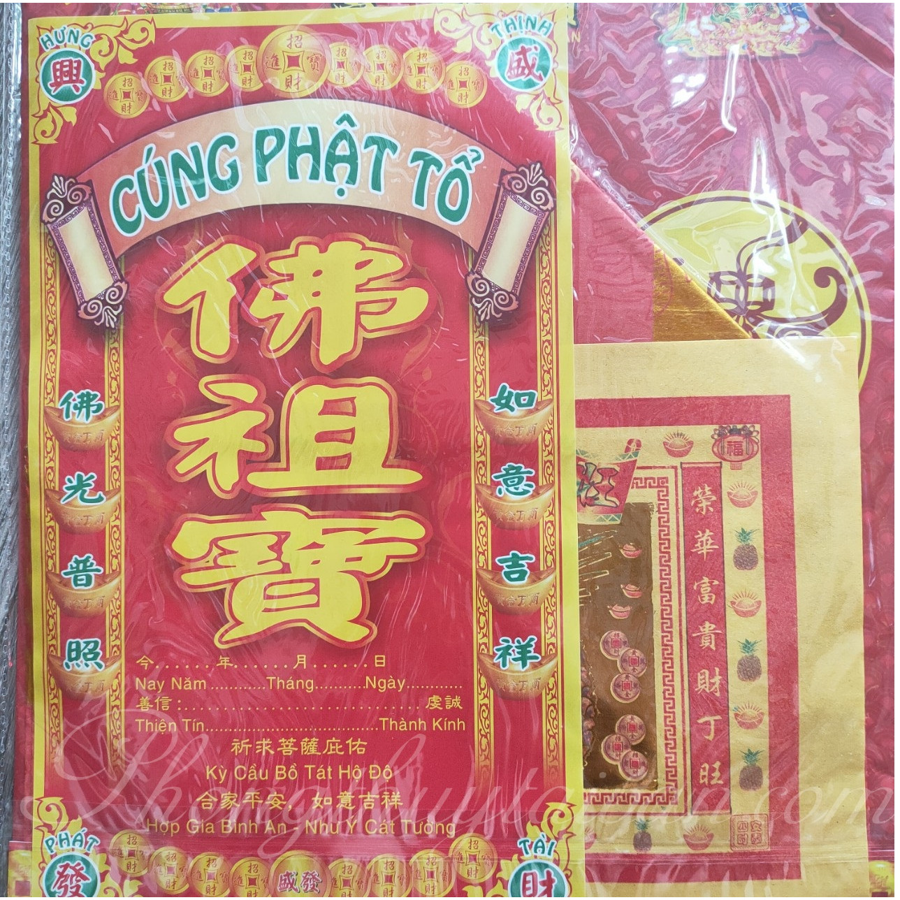 Bộ giấy cúng Phật Tổ thờ cúng