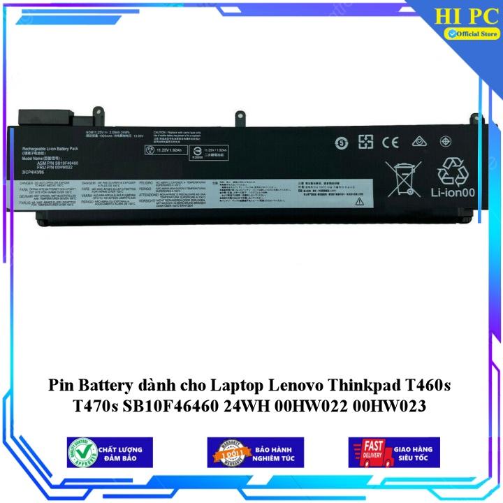Pin Battery dành cho Laptop Lenovo Thinkpad T460s T470s SB10F46460 24WH 00HW022 00HW023 - Hàng Nhập Khẩu
