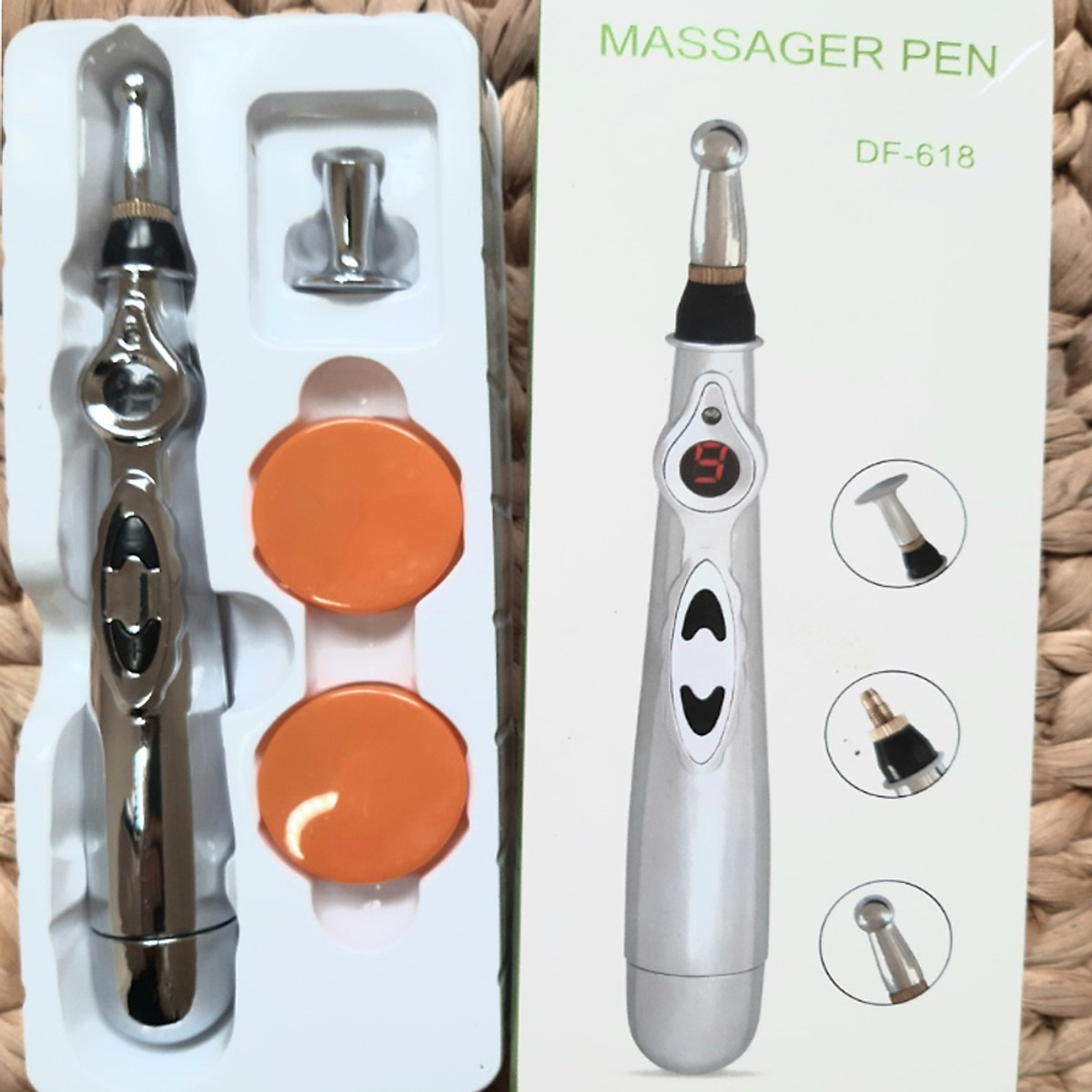 Bút Massage, Châm Cứu Xung Điện Trị Liệu DF-618 Làm Giảm Đau Nhức Hiệu Quả