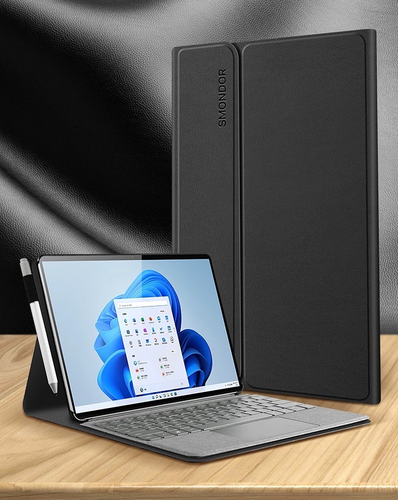 Bao da bảo vệ cho Surface Pro 4,5,6,7,7Plus, X và Pro 8 hiệu Smondor- Hàng nhập khẩu