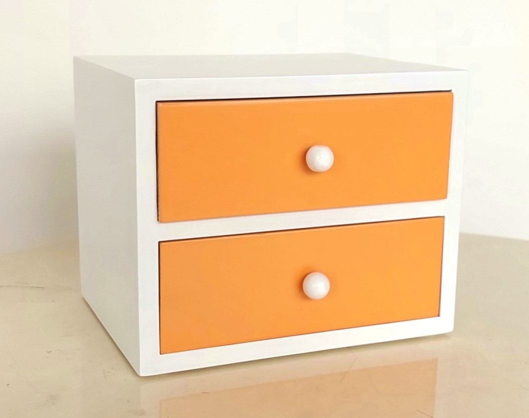 Hộp Gỗ Mini 2 Ngăn 17x14 cm Nhiều Màu, Hộp Nữ Trang Mỹ Phẩm - Hàng VN Xuất Khẩu
