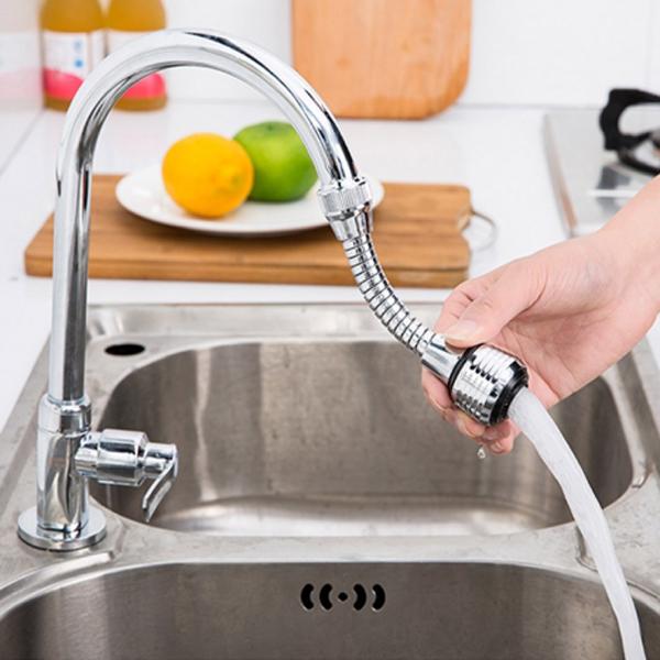 Vòi Xịt Tăng Áp Inox Xoay 360 Độ Vouller (Màu Bạc) - Hàng Chính Hãng