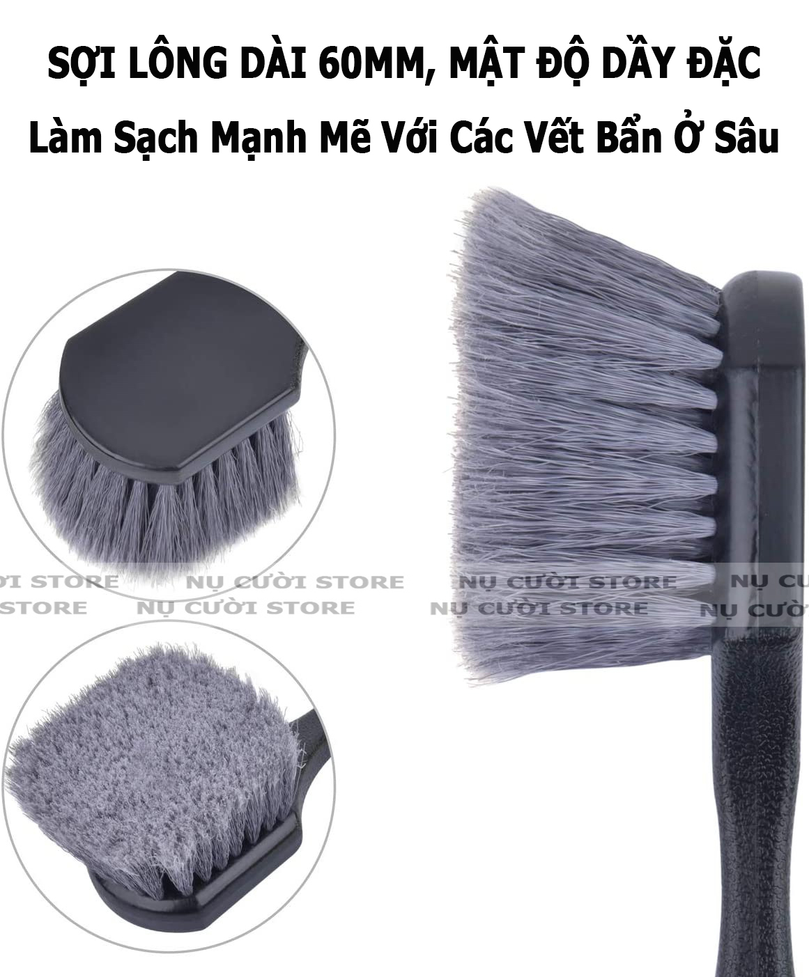 Bàn Chải Cọ Lốp Ô Tô; Dụng Cụ Rửa Xe Oto Xe Hơi; Bàn Chải Chà Xe Máy; Cọ Vành Xe Đạp