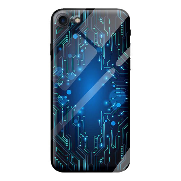 Ốp lưng kính cường lực cho iPhone 7 VÒNG TRÒN 1 - Hàng chính hãng
