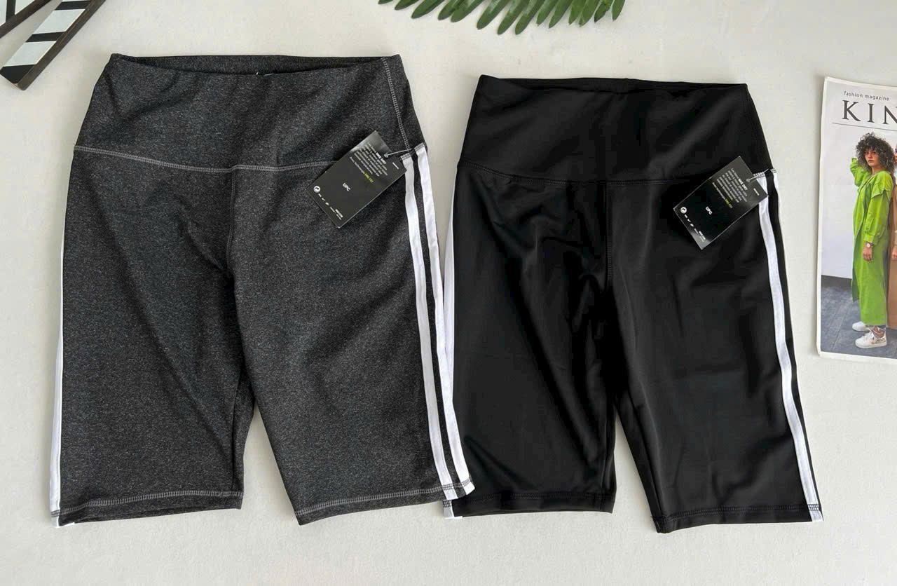 Quần lỡ nữ ôm body đa năng phối sọc