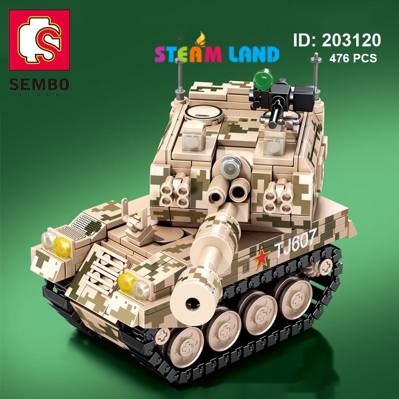 Đồ chơi xếp hình xe tăng SEMBO 203120