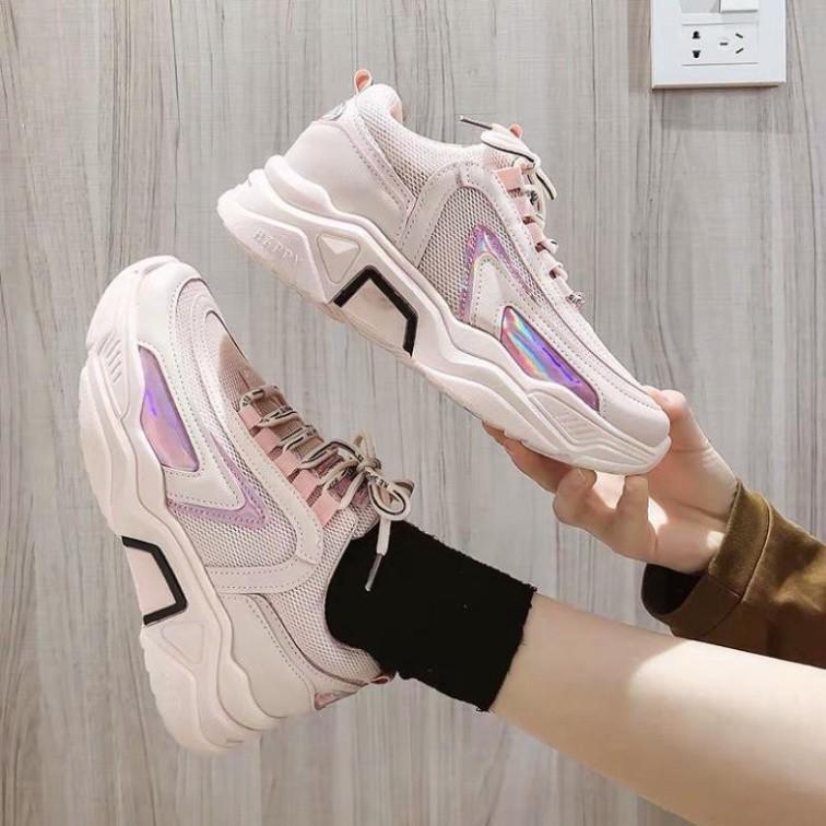 Giày Sneakers Nữ, Giày Thể Thao HAPU Giày Độn Đế Nữ 3-4Cm Hottrend Dành Cho Bạn Trẻ Năng Động Cá Tính Và Tăng C