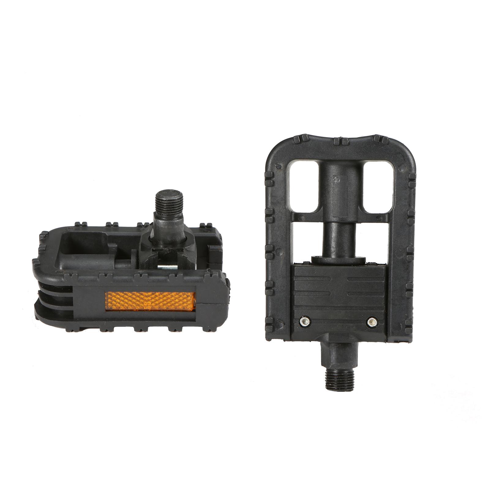 Bàn đạp xe đạp Thân nylon với độ bền cao có sọc phản quang hai bên Thiết kế chống trơn trượt