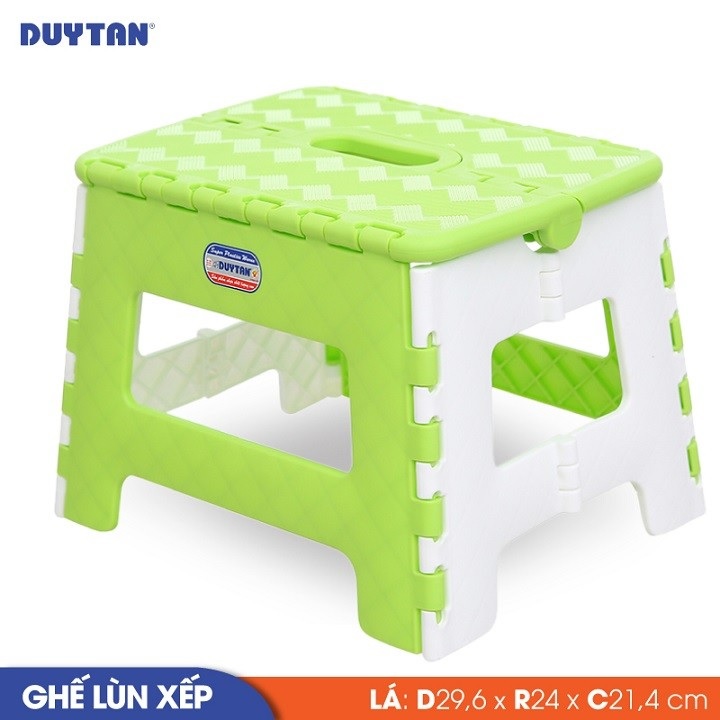 Ghế xếp lùn nhựa Duy Tân (29,6 x 24 x 21,4 cm) - 04748 - Giao màu ngẫu nhiên - Hàng chính hãng