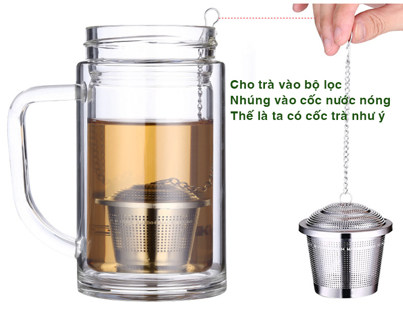 Bộ lọc pha trà đa năng bằng inox 304, hình trụ có nhiều kích cỡ