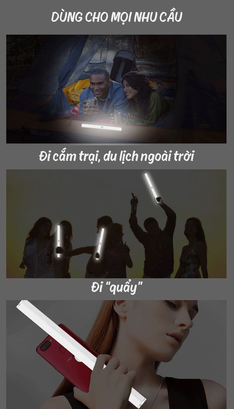 Đèn LED dài di động treo tường có cảm biến chuyển động Aturos BLED120