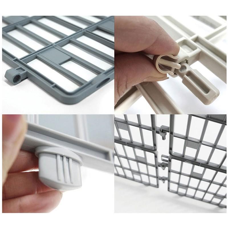 Purmi - Hàng rào cho thú cưng Chó/Mèo Hàn Quốc nhựa cao cấp 12 TẤM