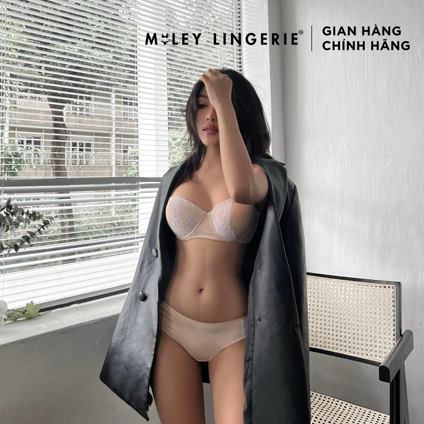 Bộ Đồ Lót Melange High-cut Sporty Chic Miley Lingerie Xanh Mint BRC-FCB01
