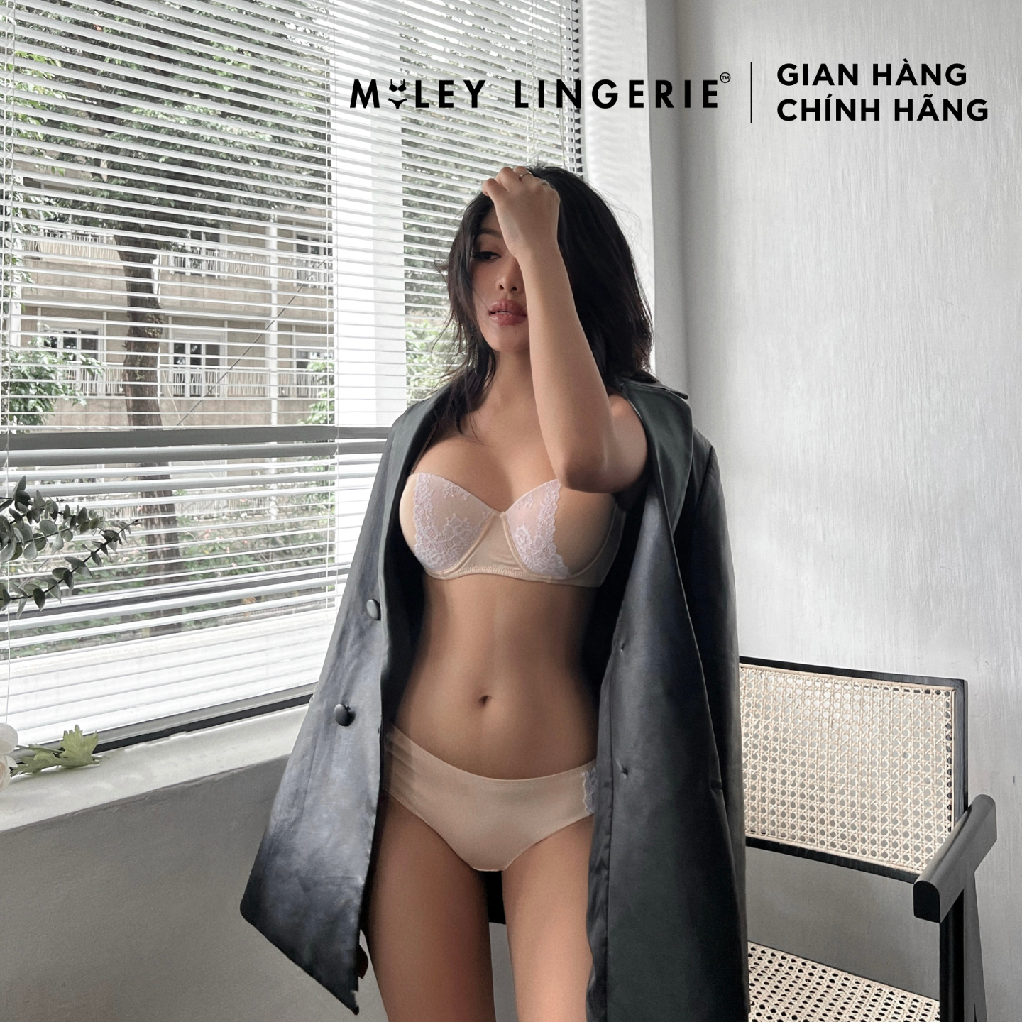 [QUÀ TẶNG 35K] Bộ Áo Cúp Ngang và Quần Lót Nữ Thun Lạnh Miley Lingerie BRM0902_FMM0905