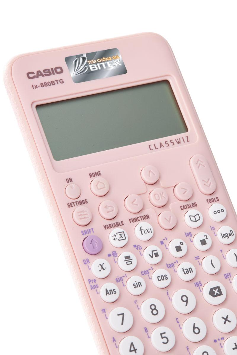 Máy Tính CASIO FX-880BTG - Màu Hồng