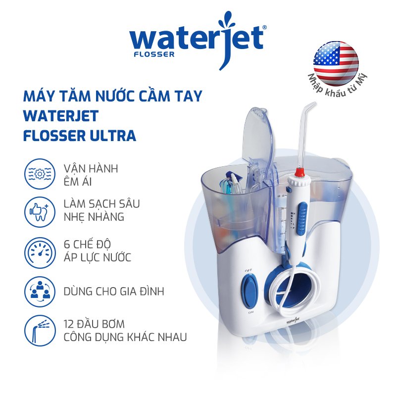 Máy tăm nước gia đình Waterjet Flosser Ultra