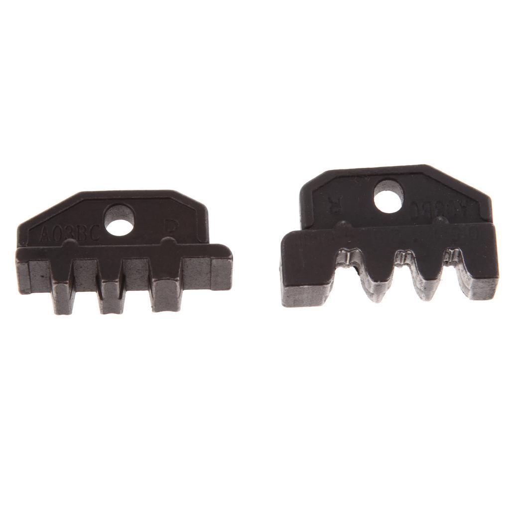 2pcs Interchangeable Die Set for Non-insulated/Insulated Terminals 0.5-6mm²