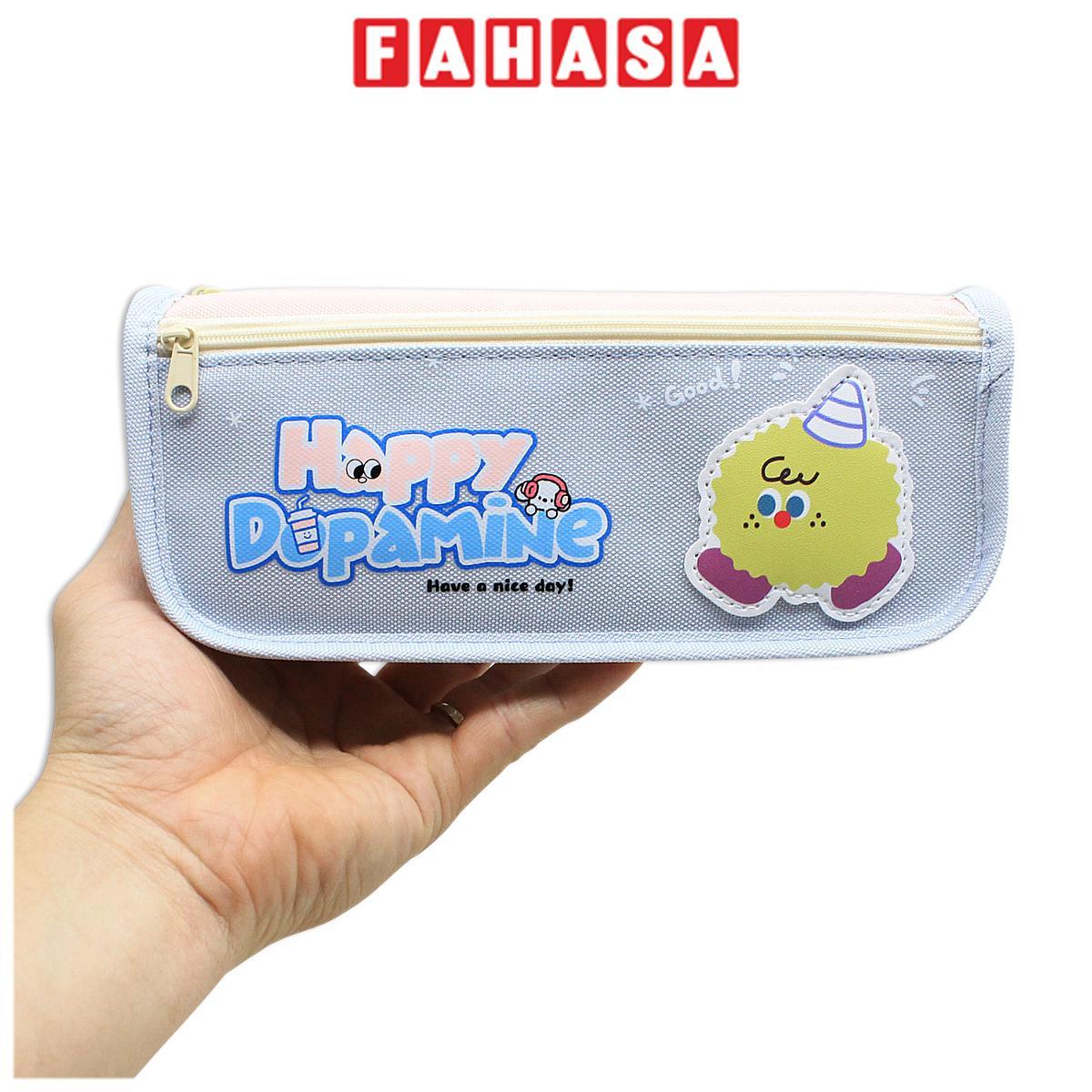 Bóp Vải Happy Dopamine - Shunde - Màu Xanh Nhạt