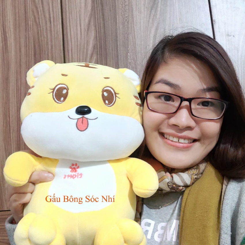 Gấu bông thú nhồi bông con hổ may mắn