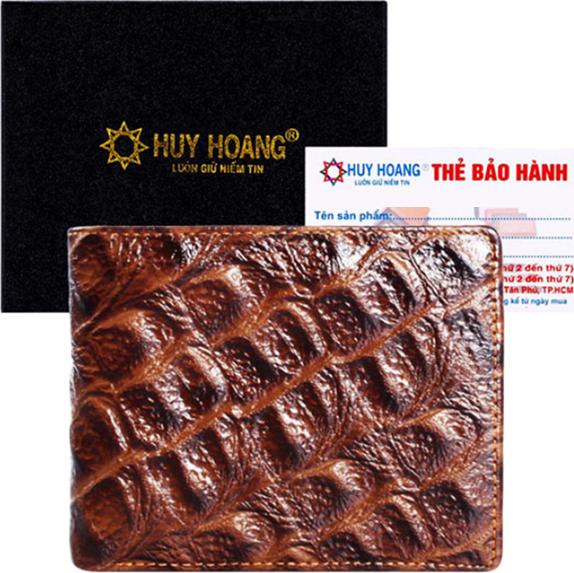 Ví Nam Vân Cá Sấu Huy Hoàng HT2118 - Nâu