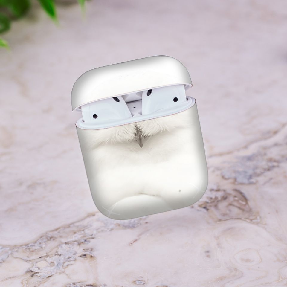 Miếng dán skin chống bẩn cho tai nghe AirPods in hình con vật - dvz018 (bản không dây 1 và 2)