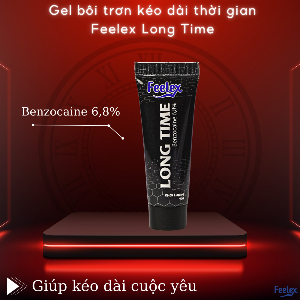 Gel bôi trơn kéo dài thời gian quan hệ Feelex Long Time tuýp 10g