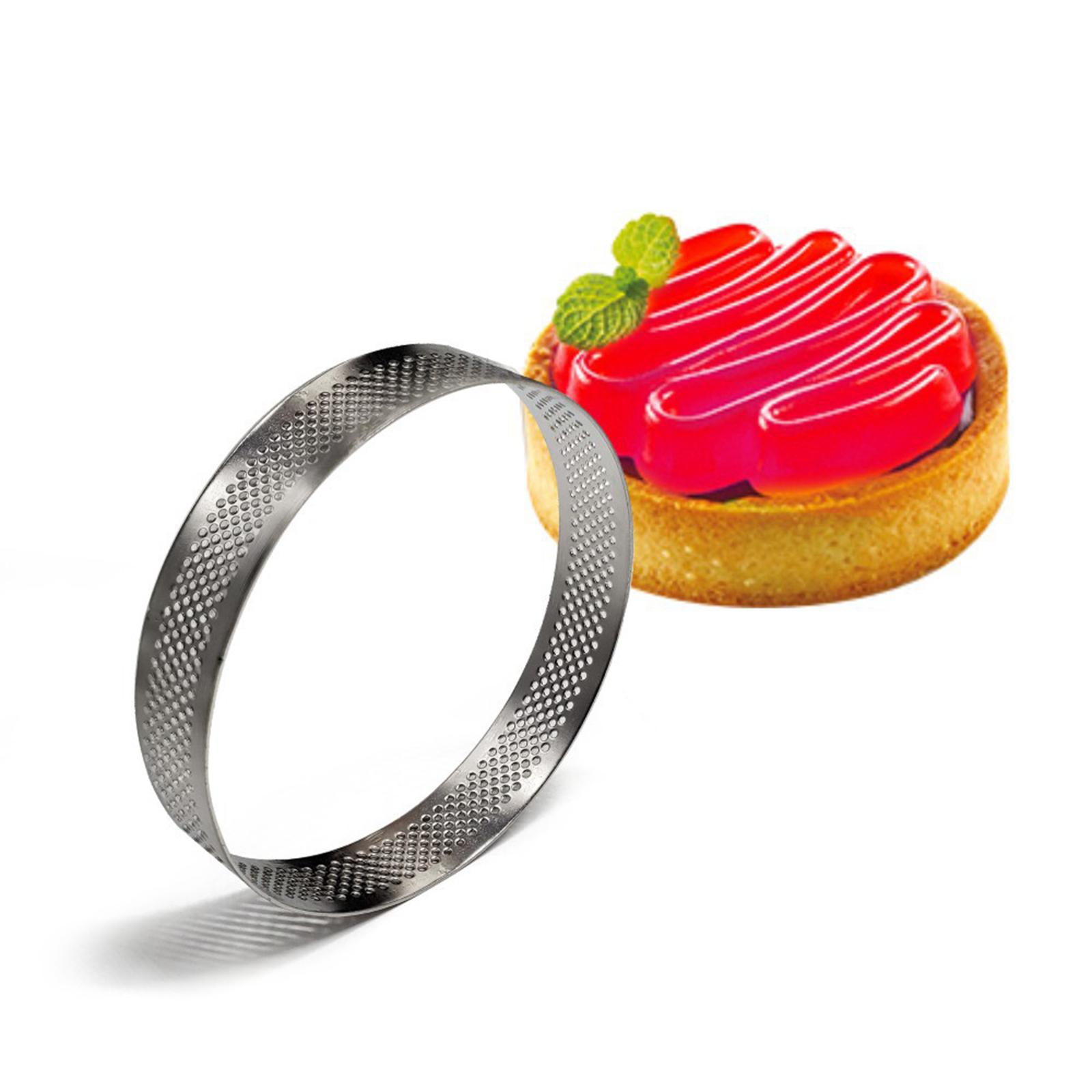 Set of 6 - Rectangle/Oval Stainless Steel Small Cake Rings, Mousse and Pastry Mini Baking Ring Mold Kitchen Baking Tools