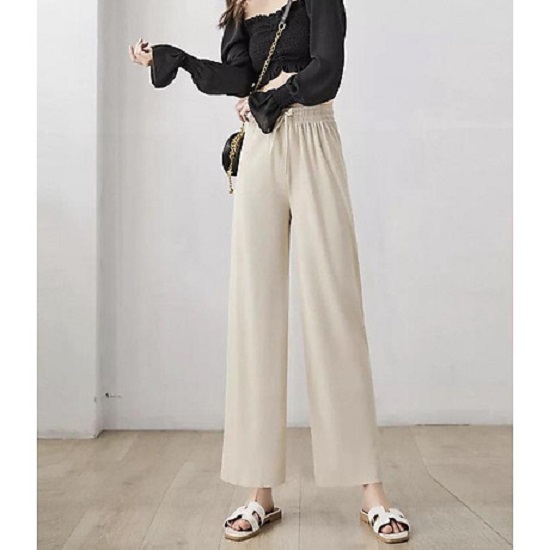 Quần culottes GÂN TĂM - quần suông gân tăm cho nữ