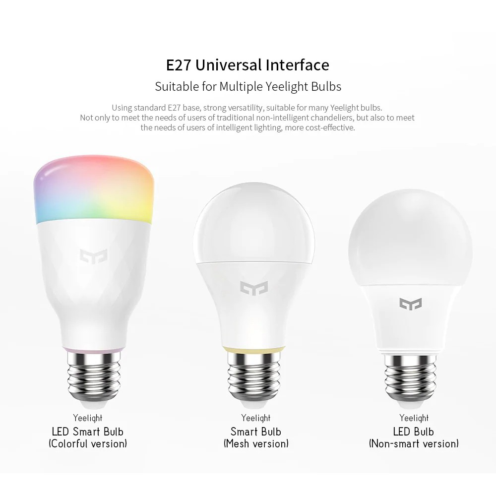 Xiaomi Youpin Đèn Chùm Yeelight E27 Công Suất Cao 220-240V