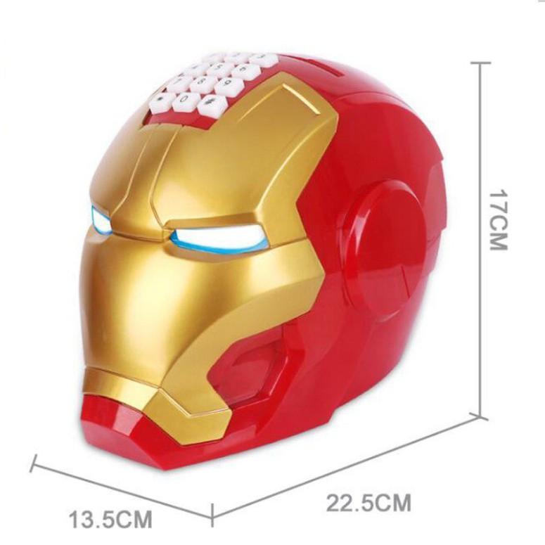 Két Đựng Tiền Mini - Két sắt Thông Minh Hình Siêu Anh Hùng Iron Man big size