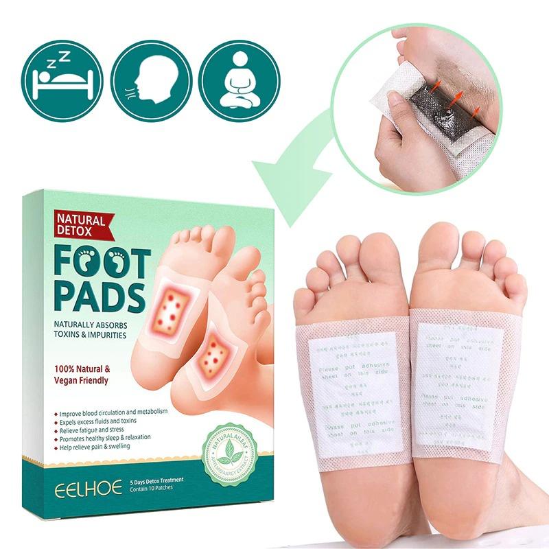 Miếng dán bàn chân thải độc cải thiện giấc ngủ Detox Foot Patches (hộp 10cái)