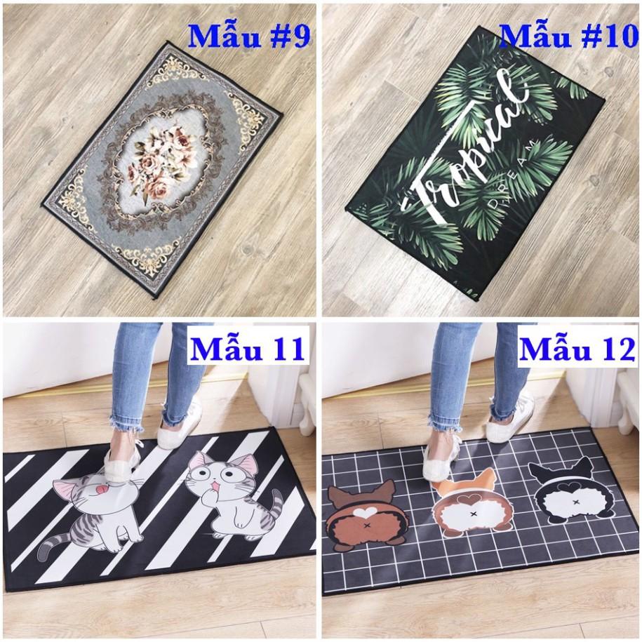 []THẢM LAU CHÂN 3D CHỐNG TRƠN TRƯỢT 40x60CM
