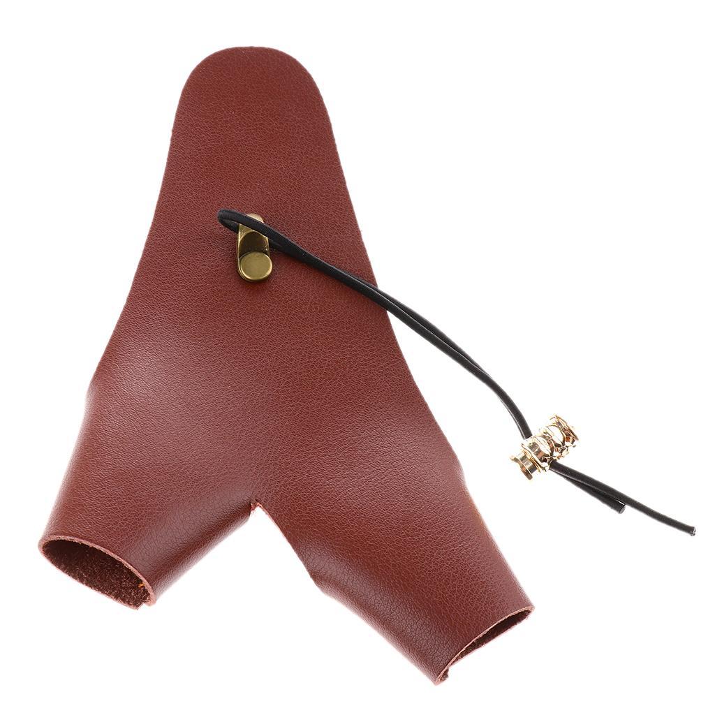 Archery Glove Hunting Finger Tab Guard Protector