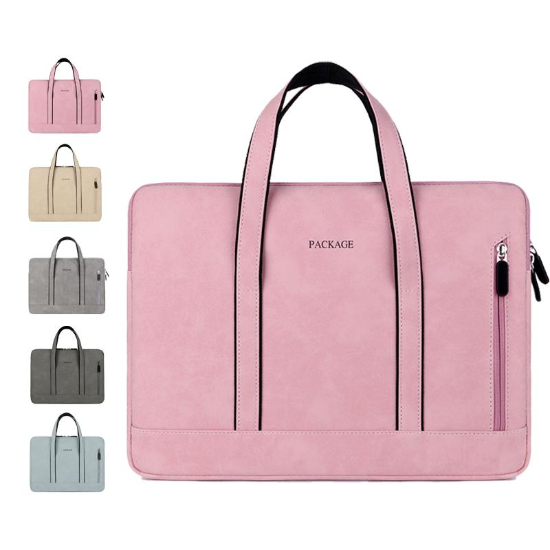 Túi Đựng Laptop 13 14 15-Inch PU Chống Thấm Nước Đựng Notebook Túi Xách Dành Cho Macbook Air Dell Acer Huawei Vv Laptopbag