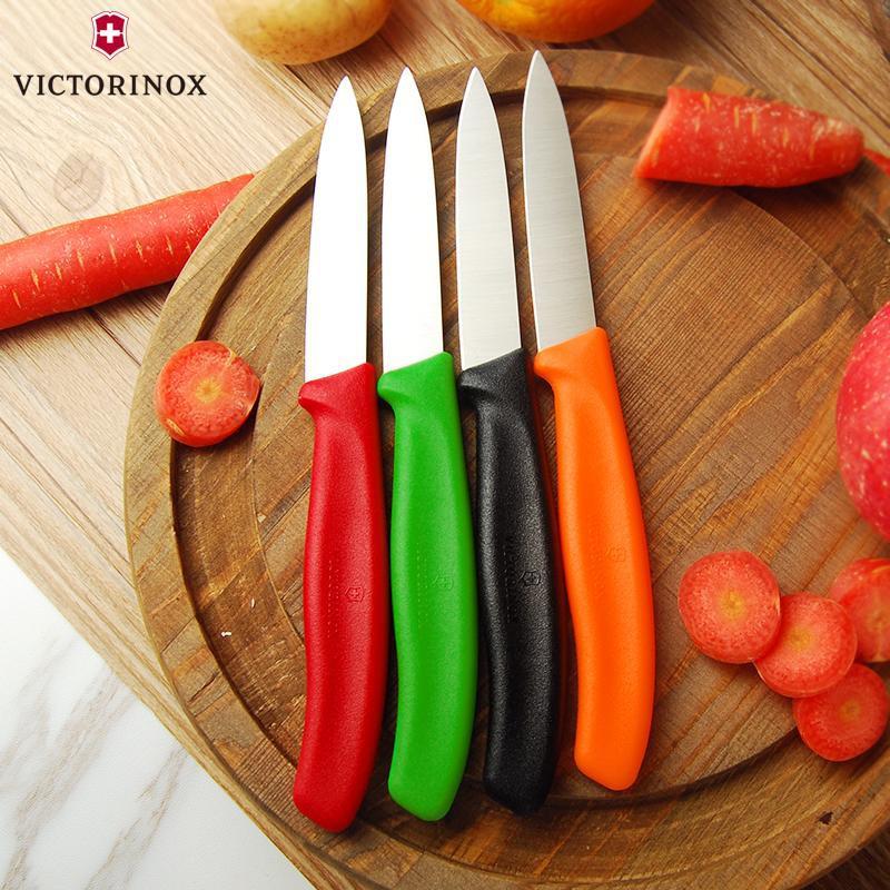 Dao cắt gọt rau củ VICTORINOX Paring Knives màu xanh lá (8 cm straight blade) - Hãng phân phối chính thức 6.7606.L114