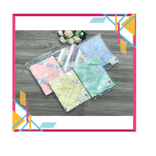CHĂN/KHĂN 4 LỚP IN HÌNH 2 MẶT DÙNG ĐẮP CHO BÉ 80X80CM