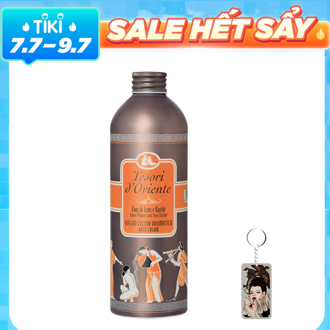 Sữa tắm hương hoa sen Tesori D’ Oriente Lotus Flower 500ml + Tặng Gói Sữa Tắm Tảo Mini