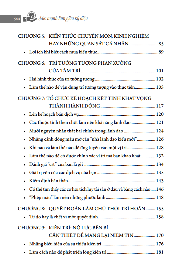 Sách Sức Mạnh Làm Giàu Kỳ Diệu - Nghĩ Giàu & Làm Giàu - Những Nấc Thang Kỳ Diệu Chạm Đến Thành Công Chìa Khóa Thành Công (Napoleon Hill)