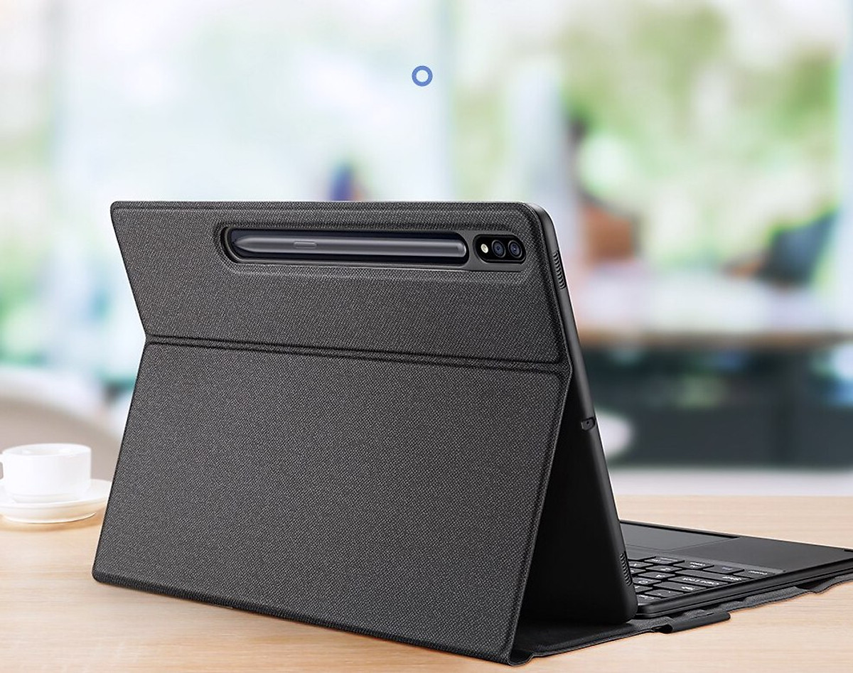 Bao da danh cho Samsung Galaxy Tab S8, Tab S8 Plus kèm bàn phím bluetooth có bàn di chuột TouchPad hiệu Dux Ducis - Hàng Chính Hãng