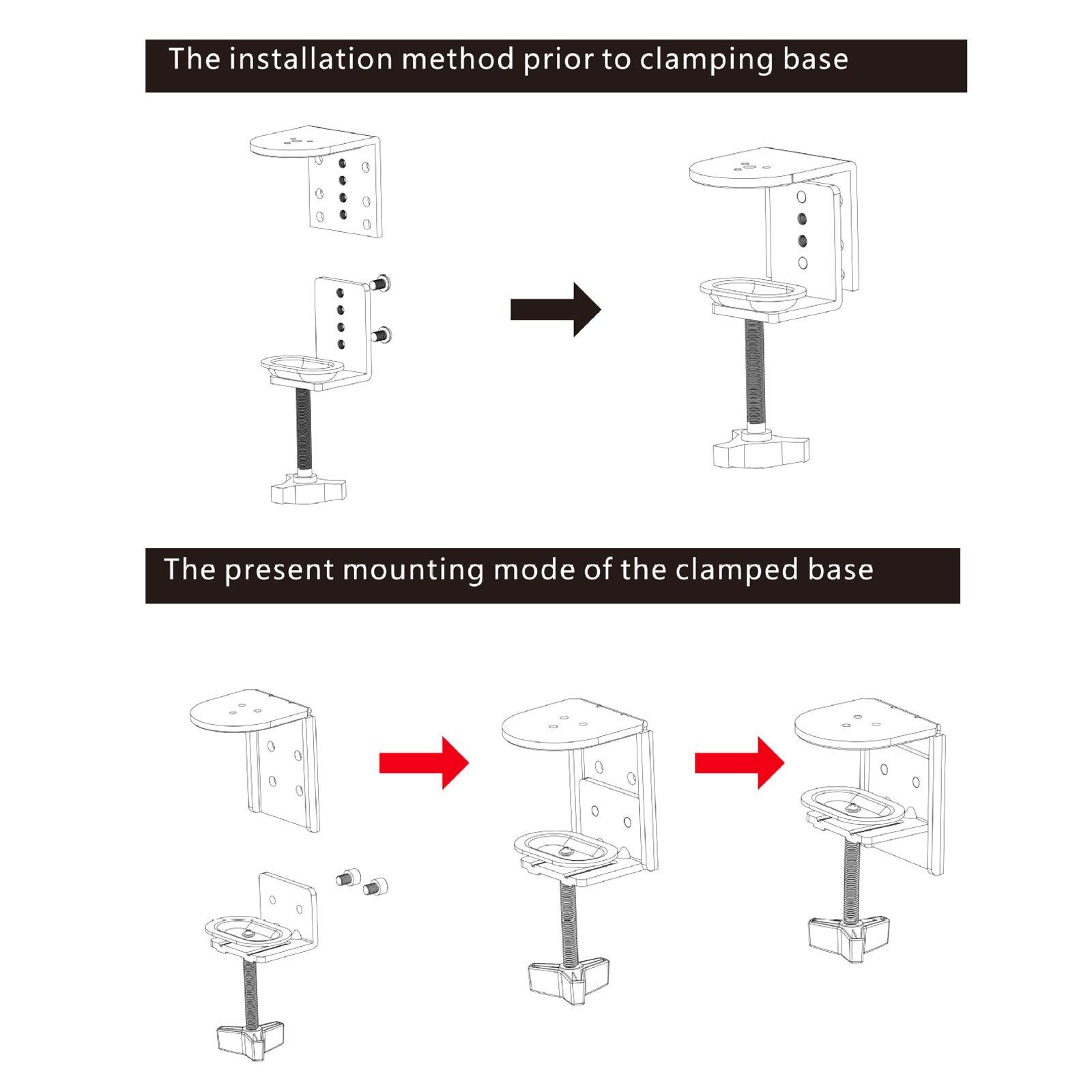 Heavy Duty Desk Mount Stand Bracket Holder for Monitor