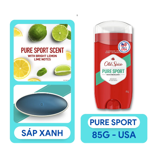 Sáp khử mùi Old Spice Pure Sport, Original, Fresh, Timber, Fiji, Bearglove, Wolfthorn dành cho nam mẫu mới