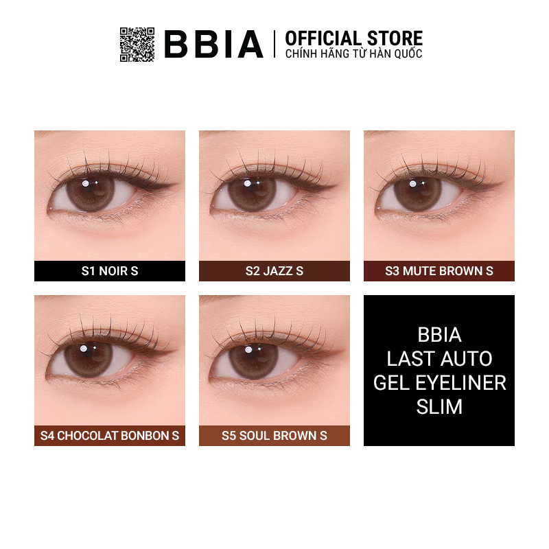 Gel chì kẻ mắt Bbia Last Auto Gel Eyeliner Slim 0.1g (5 màu)