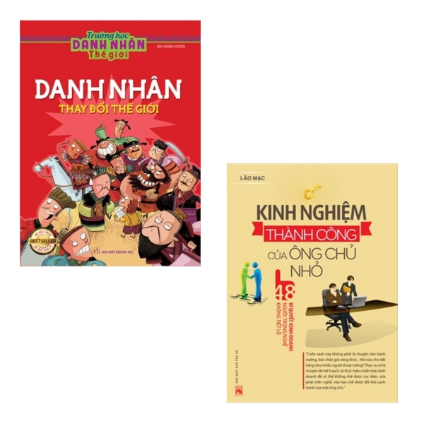 Combo Trường Học Danh Nhân Thế Giới - Danh Nhân Thay Đổi Thế Giới + Kinh Nghiệm Thành Công Của Ông Chủ Nhỏ