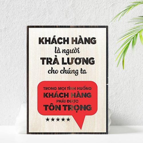 Tranh Slogan Gỗ Tranh Động Lực Trang Trí Quán Cà Phê Phong Cách Vintage