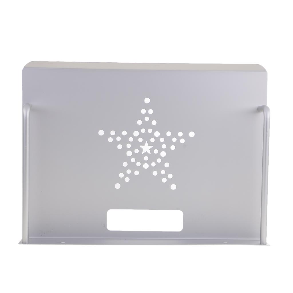 2 Pieces TV Component AV DVD Bracket Shelf DVR Cable Game Console Holder Stand