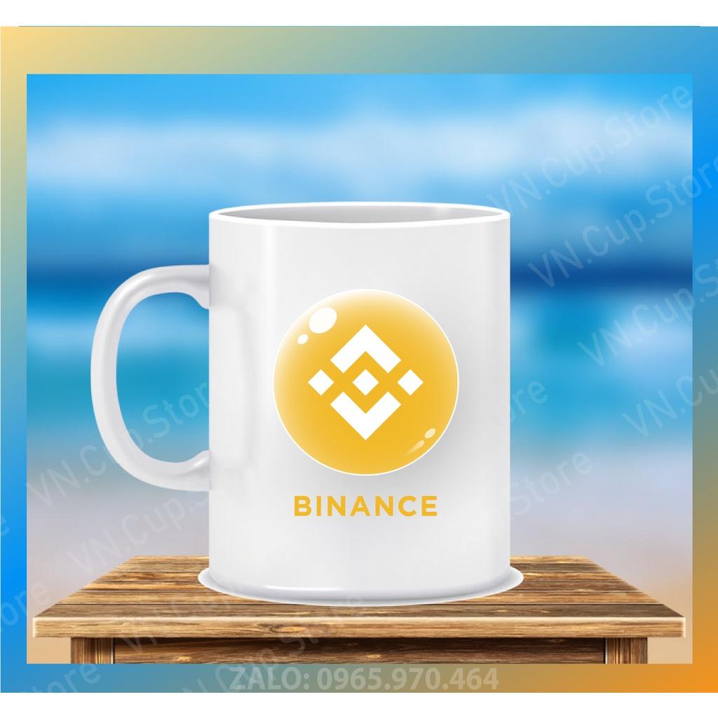 Ly Sứ Có Quai Họa Tiết Đồng Coin Sàn BINANCE - In hình lên ly sứ, cốc theo yêu cầu của bạn - HÌNH LỚP, CÔNG TY