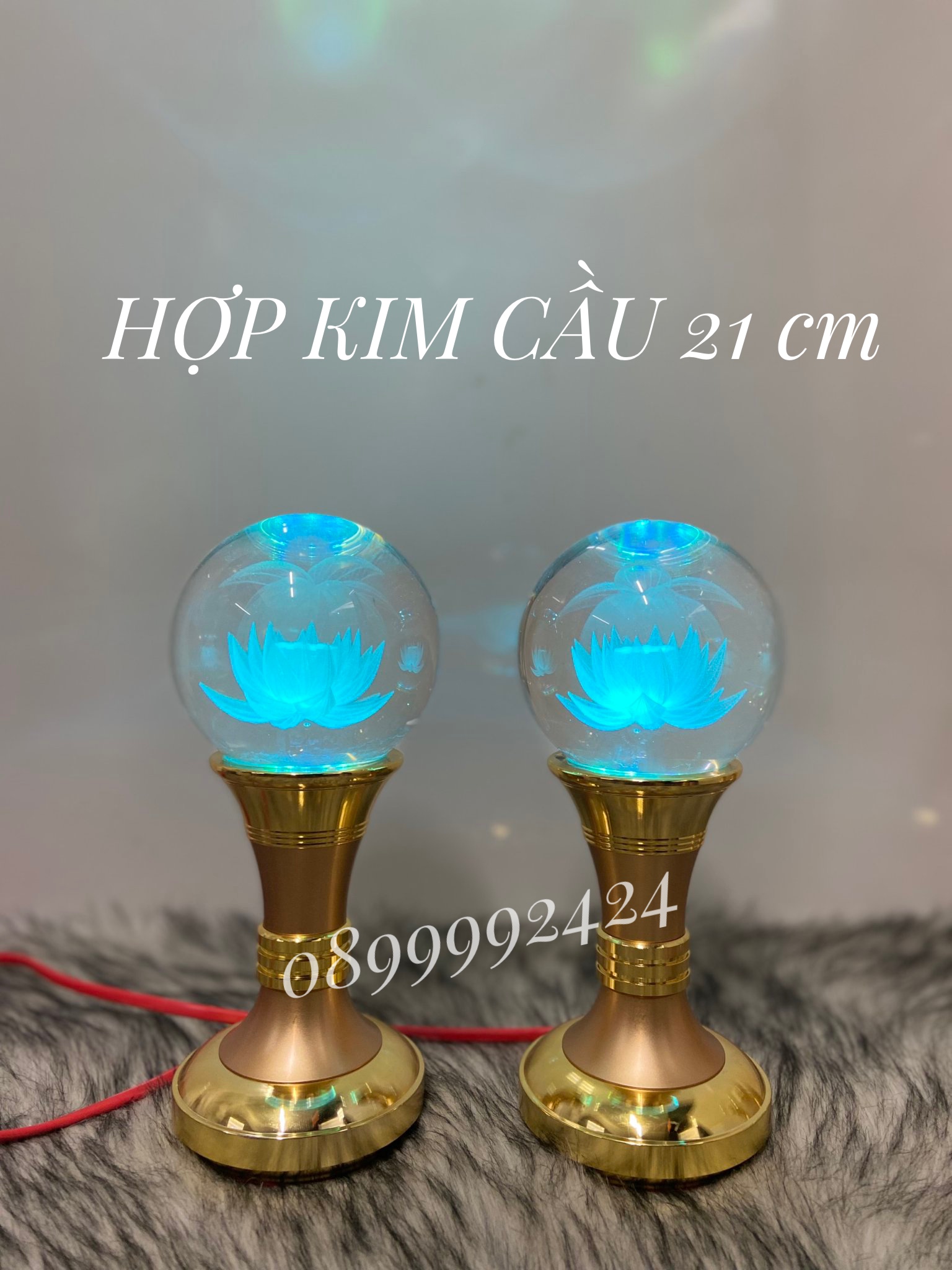 ĐÈN THỜ PHA LÊ CAO CẤP CẦU 21 cm (1 CẶP )